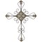 Contemporary Home Living 33" Gray Traditional Style Large Wall Mounted Cross